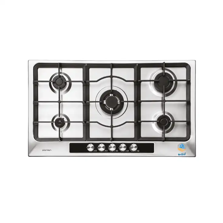 گاز صفحه ای پرنیان مدل PB 5108 پنج شعله استیل