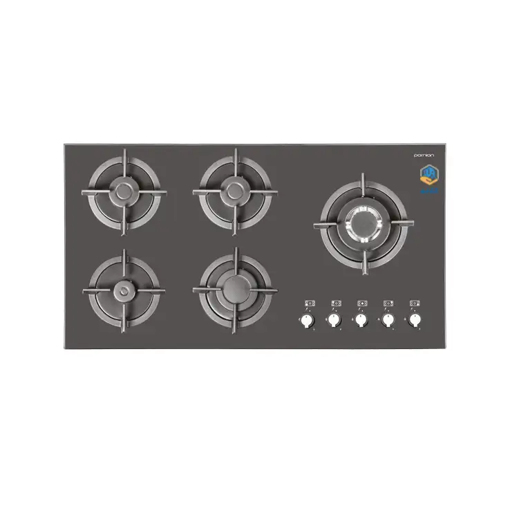 گاز صفحه ای پرنیان مدل PB 5208 پنج شعله شیشه ای