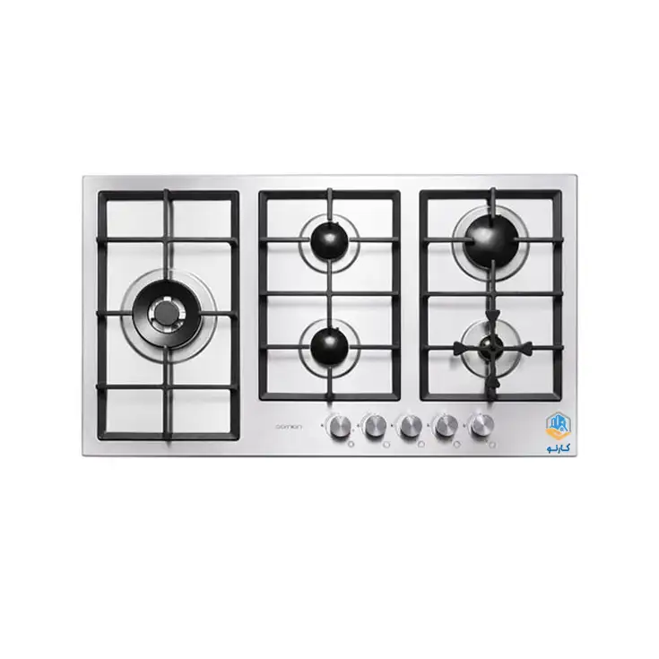 گاز صفحه ای پرنیان مدل PB 5304 پنج شعله استیل ایتالیایی