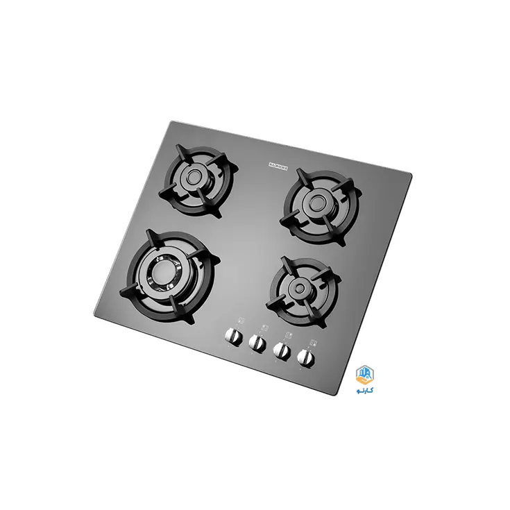گاز صفحه ای استیل البرز مدل g4652 شیشه ای