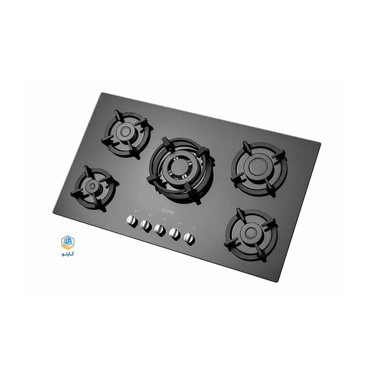 گاز صفحه ای استیل البرز مدل g5954 شیشه ای