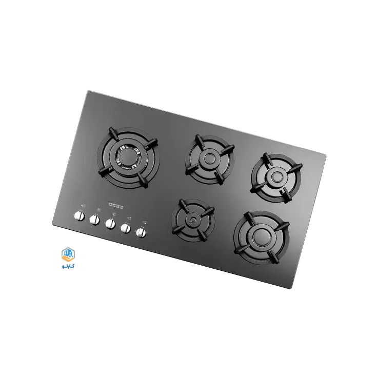 گاز صفحه ای استیل البرز مدل g5957 شیشه ای