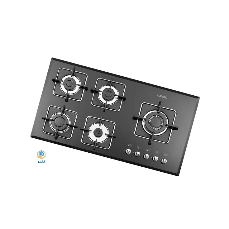 گاز صفحه ای استیل البرز مدل g5959 شیشه ای